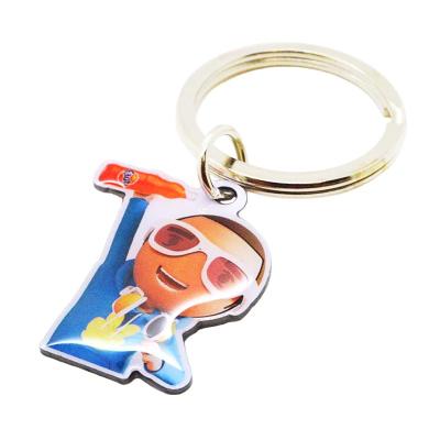 China Key Holder/Promotion Gifts Made In China Brand Sequin Resin Photo Frame Custom Anime Hot Selling Anime Key Chain Manufacturer for sale