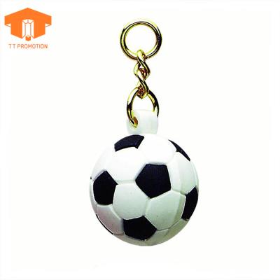 China Promotion Washable Metal Opens Custom Football Soft Head Silicone PVC Chain Soccer Ball With 2D /3D Logo for sale