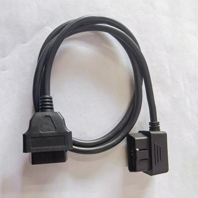 China La extensión estable negra OBD2 telegrafía 16 Pin Male To Female Length el 150cm en venta