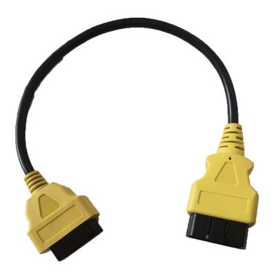 China Comprimento material 30cm do ABS de bronze do cabo de extensão do porto de 12V/24V OBD2 OBD à venda