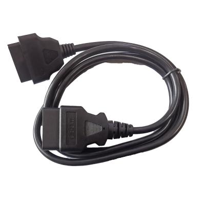 China Suplemento práctico del cable de 16 Pin OBD II, cable del universal OBD2 de la longitud el 100CM en venta