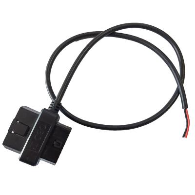 China Varón abierto del cable OBD2 T de la longitud los 60cm a la hembra para las industrias del automóvil en venta