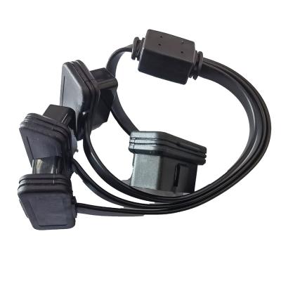 Китай Плоский автомобильный мужчина кабеля 1 Splitter Obd2 до 3 женское Straighthead продается