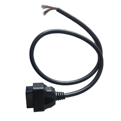 China Hembra abierta del cable de 12V 24V OBD2 al material del PVC PE del extremo de apertura en venta