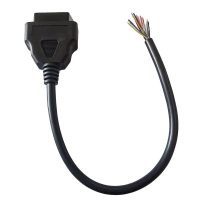 China 16 conector hembra abierto del cable J1962 de Pin Extension OBD2 para abrir el enchufe en venta