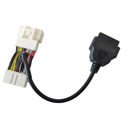 China Kabel des Stall-30cm des Scanner-OBD2 für Auto 26 Pin PVC-PET Material zu verkaufen