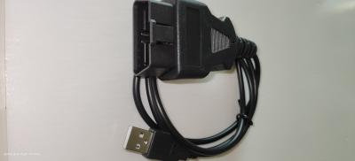 China Zwarte PA66 OBD2 aan USB-Kabel, de Duurzame Kenmerkende Kabel van OBDii USB Te koop