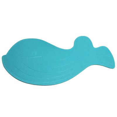 China Whale Shape Bathroom Silicone Sustainable Shower Mat for sale