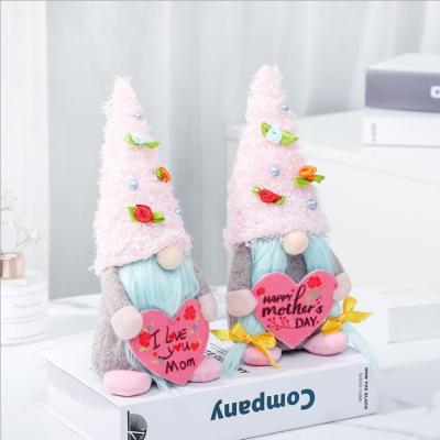 China 2021 Pink Love Newborn Mothers Day Gifts Thanksgiving Gifts Gnomes Mothers Day Decorations 2021 With Pink Loving Heart for sale