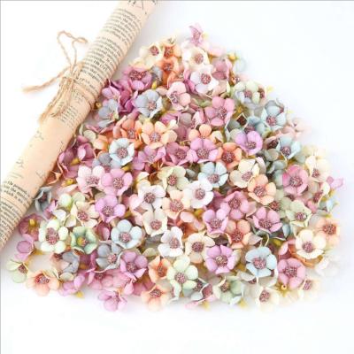 China Beautiful 50pcs Colorful Multicolor Artificial Daisy Flower Head Mini Silk Flower For Wedding Home Decor DIY Engagement Party Garland Headdress for sale