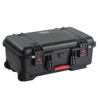 China New Dustproof Construction ABS Rolling Plastic Tool Case With Soft-Grip Handle for sale