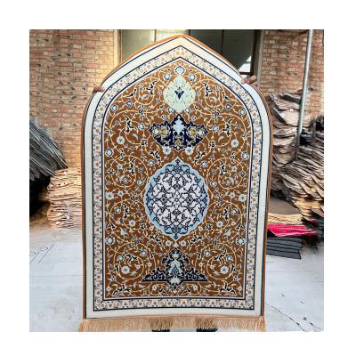 China Washable Soft Muslim Mother's Day Gift Flannel Mat Islamic Fashion Thick Foam Folding Prayer Mat Turkey Mat for sale