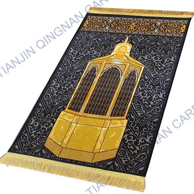 China Islamic Travel Washable Islamic Travel Washable Lightweight Super Soft Carpet Pocket Rug Turkey Mosque Turkey Rug for sale