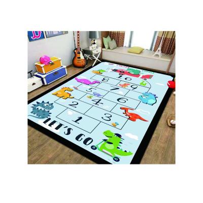 China Washable Customized Logo Parent-child Games Blanket Kids Room Carpet Printing Room Mats à venda