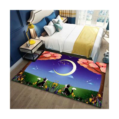 China Washable Cartoon Blanket Carpet Karpet 3d Living Room Floor Mat Kids Carpet à venda