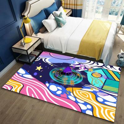 China Washable Modern Color Kids Entertainment Carpets Home Play Mat 3d Printed à venda