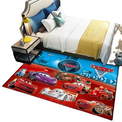 China Baby Washable Soft Elastic Kids and Cartoon Character Carpet Playmat Play Mat for sale