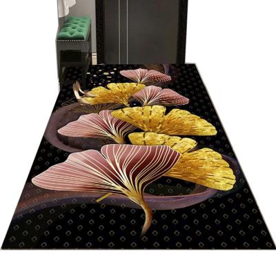 China Modern Fashional Rug Velvet 3d Washable Non-slip Rugs Printed Indoor And Outdoor Washable Carpet Covers à venda