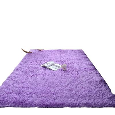 China Modern Home Tie Dye PV Fluffy Velvet Anti Slip Covers Living Room Carpet For Bathroom zu verkaufen