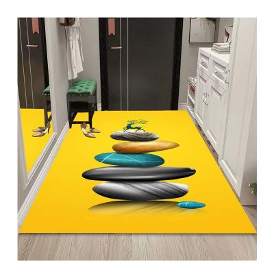 China Special Design Crystal Velvet 3d Printing Bedroom Office Hotel Colorful Carpet Laying Washable en venta