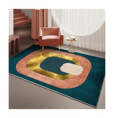 China Wholesale Custom Abstract Door Covers Bedroom Rectangle Rose Household Blanket Geometric Nordic Rug Washable Carpet for sale