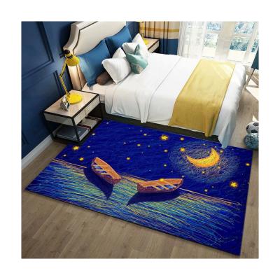 Cina 3d Printing Crystal Bedside Home Living Room Carpet Cheap Hot Sale Custom Cartoon in vendita