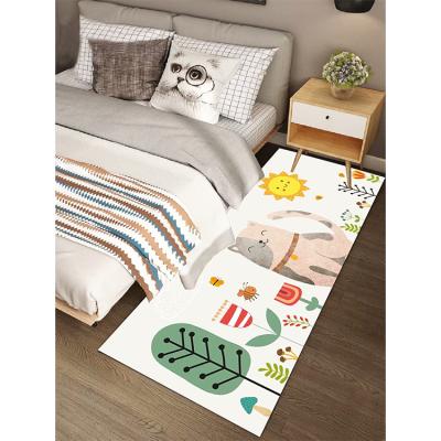 China Home 2021 Modern Economical 3d Custom Print Crystal Rugs Living Room Carpet For Bedside for sale