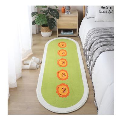 China 3d cartoon designer printed area rugs for living room cartoon absorbent bedroom beside faux wool blanket anti slip fluffy rug for sale