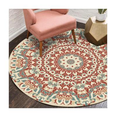 Cina Round Economic Custom Design Round Chinese Home Area Rugs Rugs For Living Room Bedroom in vendita