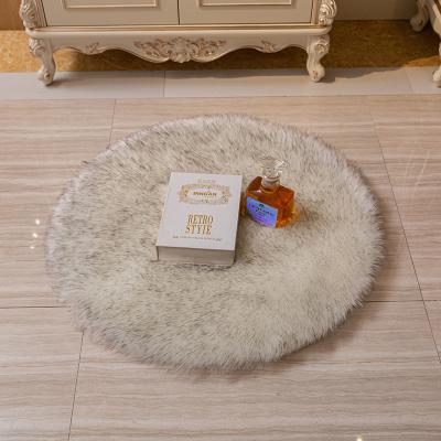 Cina New meowth style fur floor mat anti fatigue washable home decorative faux fur blanket plush rug in vendita