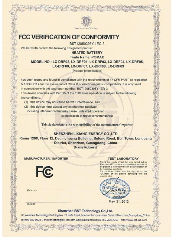 FCC - Shenzhen Lixiang Energy Co., Ltd.