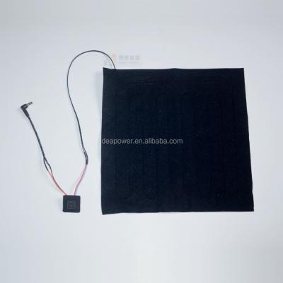 China Rechargeable battery heating pad for cushion 30cm*30cm for sale