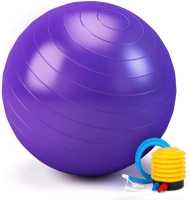 China Eco-friendly low price round PVC yoga ball 55cm 65cm pilates gym ball 75cm eco-friendly fitness ball for sale