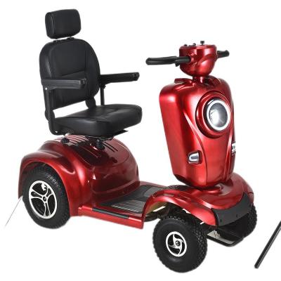 China Sale 4 Wheels Aluminum Alloy Foldable Electric Scooter Adult Mobility Scooter For Elderly And Disablely for sale