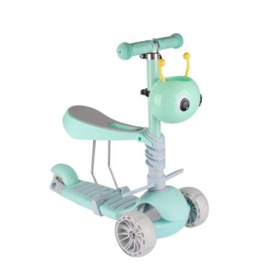 China High Efficiency Plastic Reinforced Nylon Bottom Plate Mini Scooter Creative 3 In 1 Kids Scooter for sale