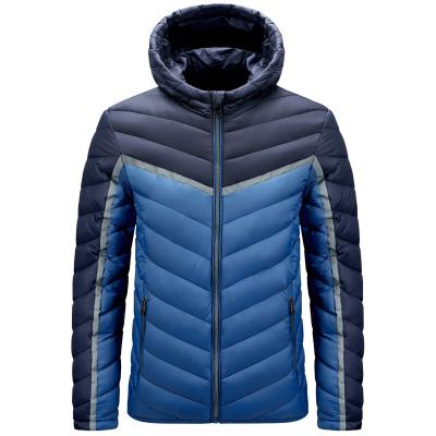 China Leesourcing QUICK DRY Customized Padded Warm Hooded Recycled Fabric Men's Polyester Jacket Stripper Jacket for sale