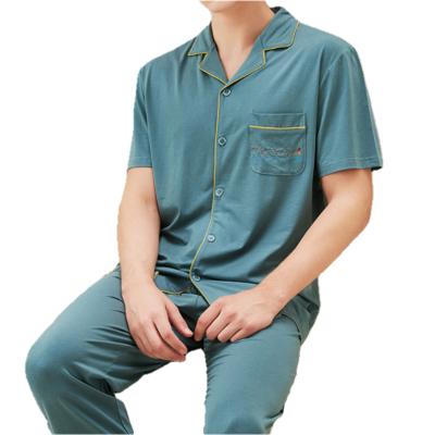 China Leesourcing OEKO-TEX Standard 100 High Quality Organic QUICK DRY Men's Pajamas Bamboo Fiber Lounge Set Pajamas for sale