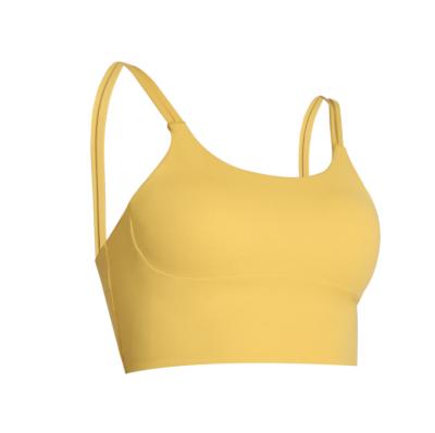 China Leesourcing Antibacterial-- High Impact Recycled Yoga Clothes Beach Yoga Camisole Crop Top With Built for sale