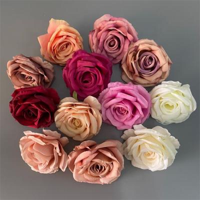 China 2022 Hot Goods L-122 2022 Natural Silk Rose Flowers Natural White Main Flowers For Artificial Decoration Wedding for sale