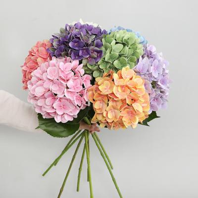 China hydrangea 3D printing real hydrangea flower L-058 simulation 3D printing large hydrangea flower touch artificial wedding for sale