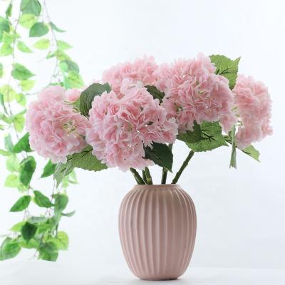 China white hydrangea flowers artificial flowers touch hydrangea high quality real touch 3d printing real 3d printing L-064 for sale