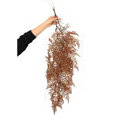 China L-021 Plastic Artificial Hanging Plants Simulation Plastic Hanging Plants Hanging Artificial Geenery Grass For Wall Decor for sale