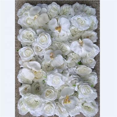 China Silk Rose Flower Wall L-029 Customize Style Wedding Party Decoration Backdrop 5D Silk Peony Rose Artificial Flower Wall for sale