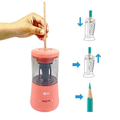 China Eco-friendly Material MY High Quality Fully Automatic Electric School Pencil Sharpener 1 Hole for sale