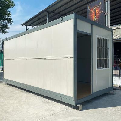 China 20ft Economical portable folding Prefabricated steel structure office container house for sale for sale