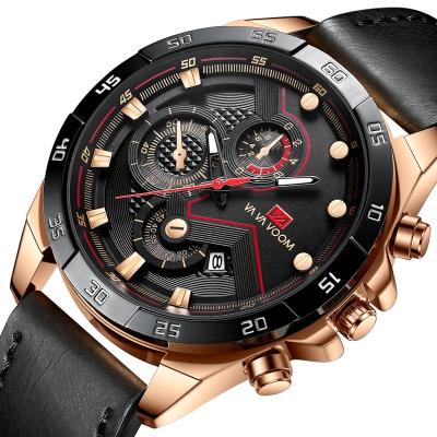 China Waterproof Mechanical Leather Day / Date Mens Watches Brands Men for sale