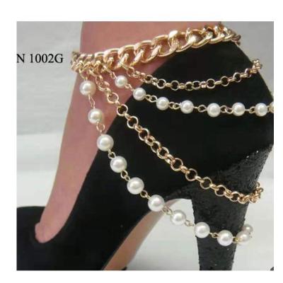 China FASHIONABLE Wholesale Foot Ankle Chain Heel Shoes Jewelry Anklet Chain For Women for sale