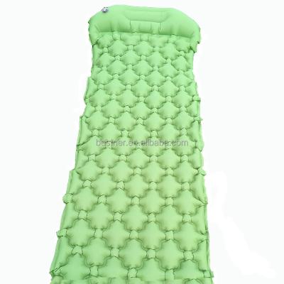 China New Riomst Portable Sleep Pad For Hiking Mat Camping With Waterproof Inflatable Pillow Mat Air Mattress Light For Outdoor Traveling for sale