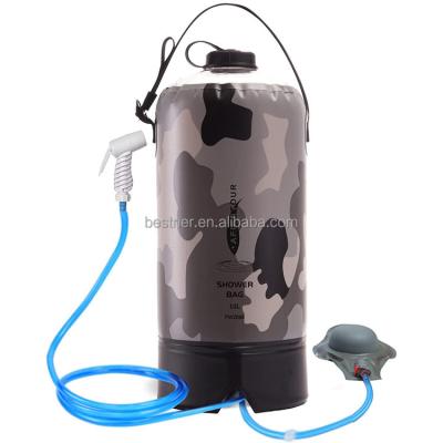 China Solar Or Add Hot Water (Not More Than 50'C) Riomst Custom 3 Gallon 12L Camouflage Fashion Portable Camping Shower For Women Men Beach Raise Cute Hot Bag sale shower for sale