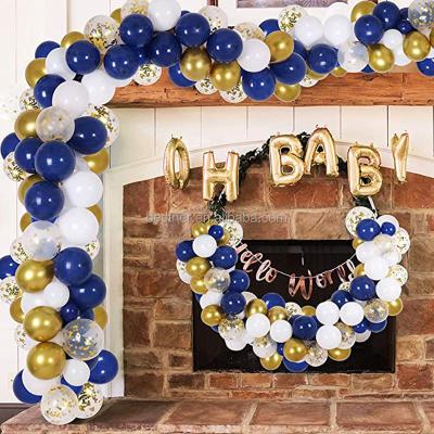 China Beauty Decorations Riomst Black 138pcs New And Gold Balloon Garland Kit Party Decorations 4 Size Latex Party New Years Balloons Supplier for sale